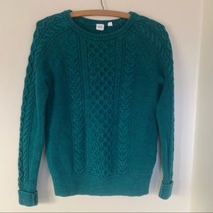 Cable knit sweater